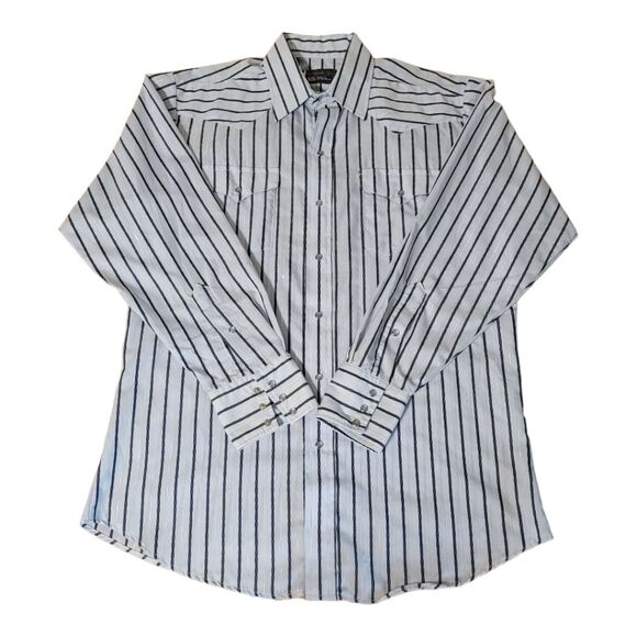 Vintage Panhandle Slim Pearl Snap Plaid Western USA Made Shirt 16-34 - Picture 1 of 10